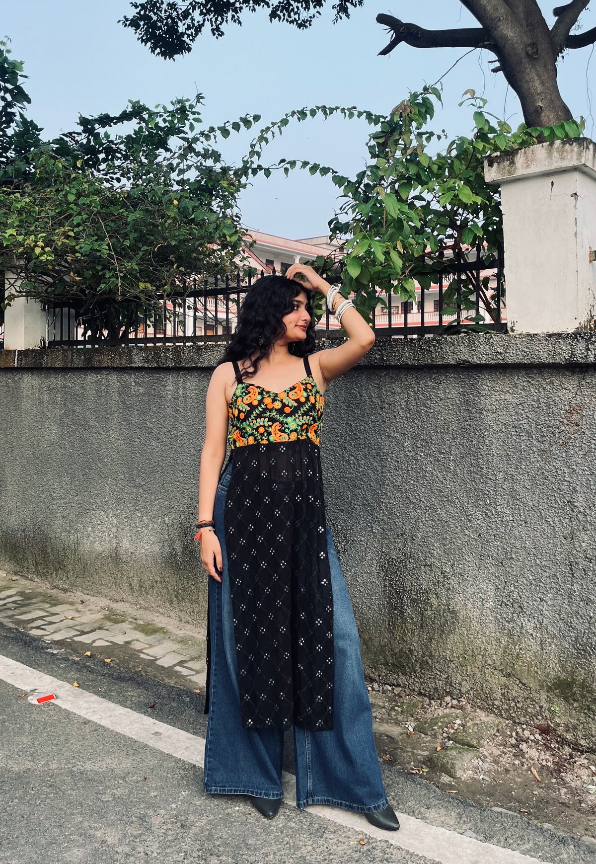 Navrangi Backless In Black