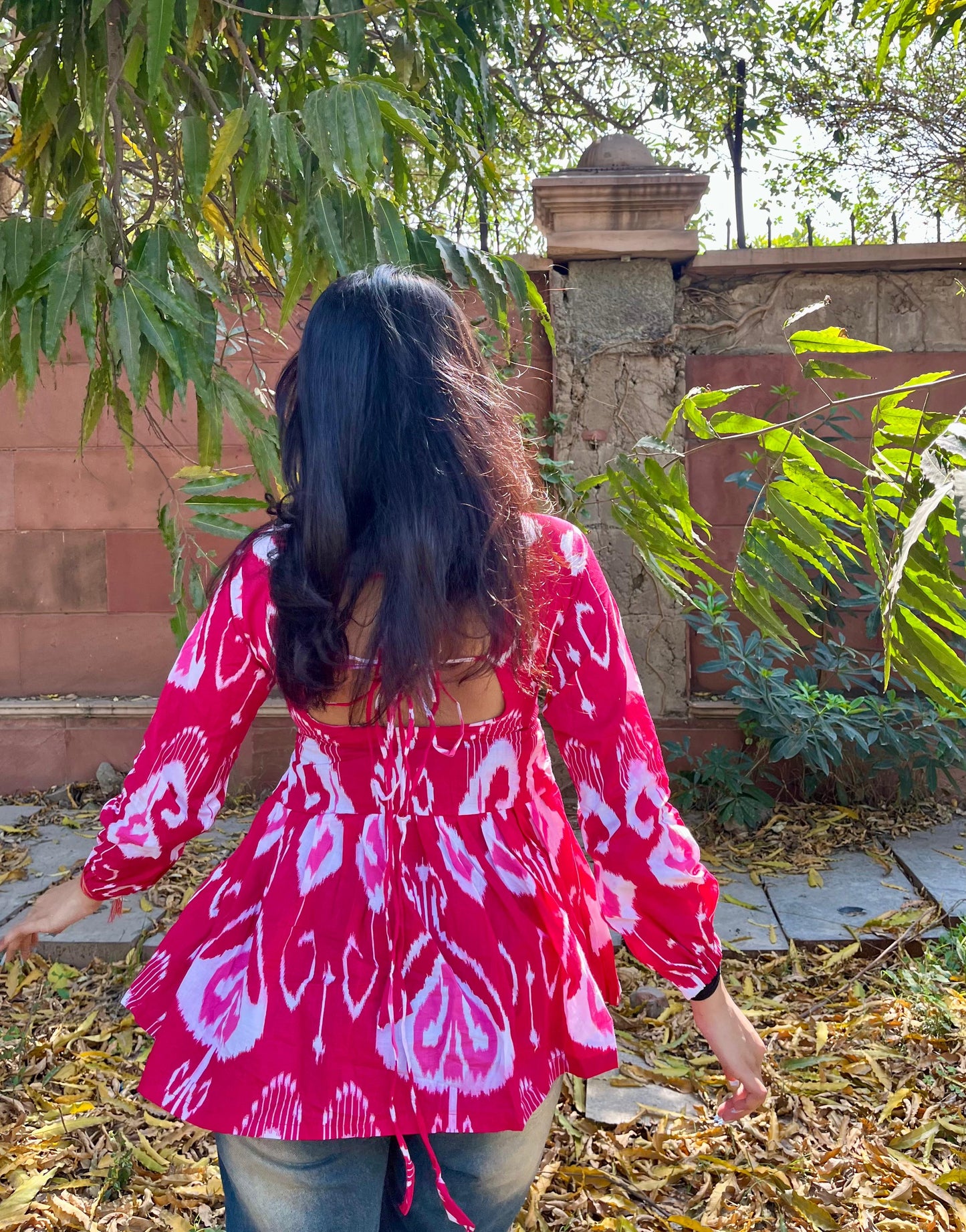 Shivali backless peplum kurti