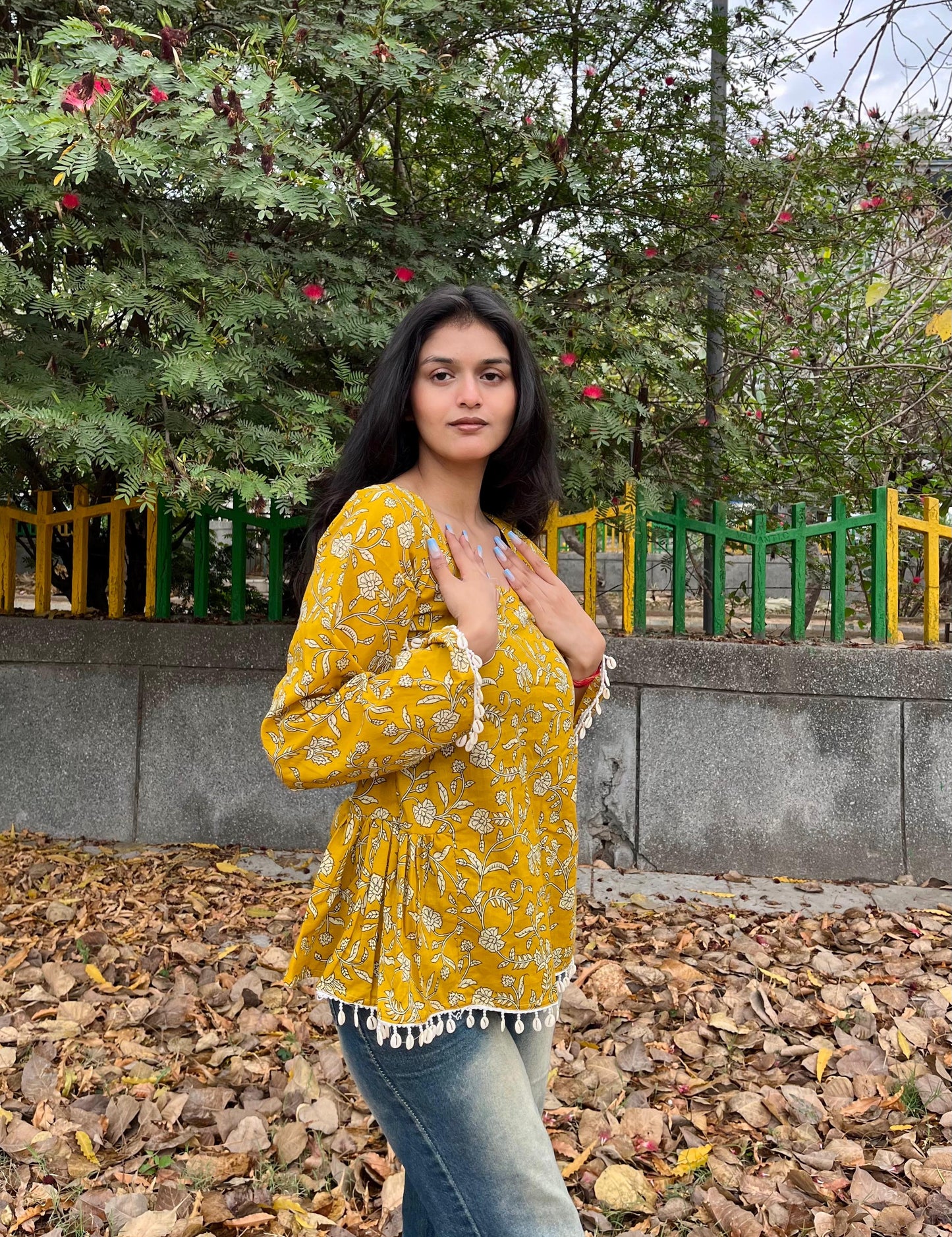 Bubbly Peplum Short Kurti