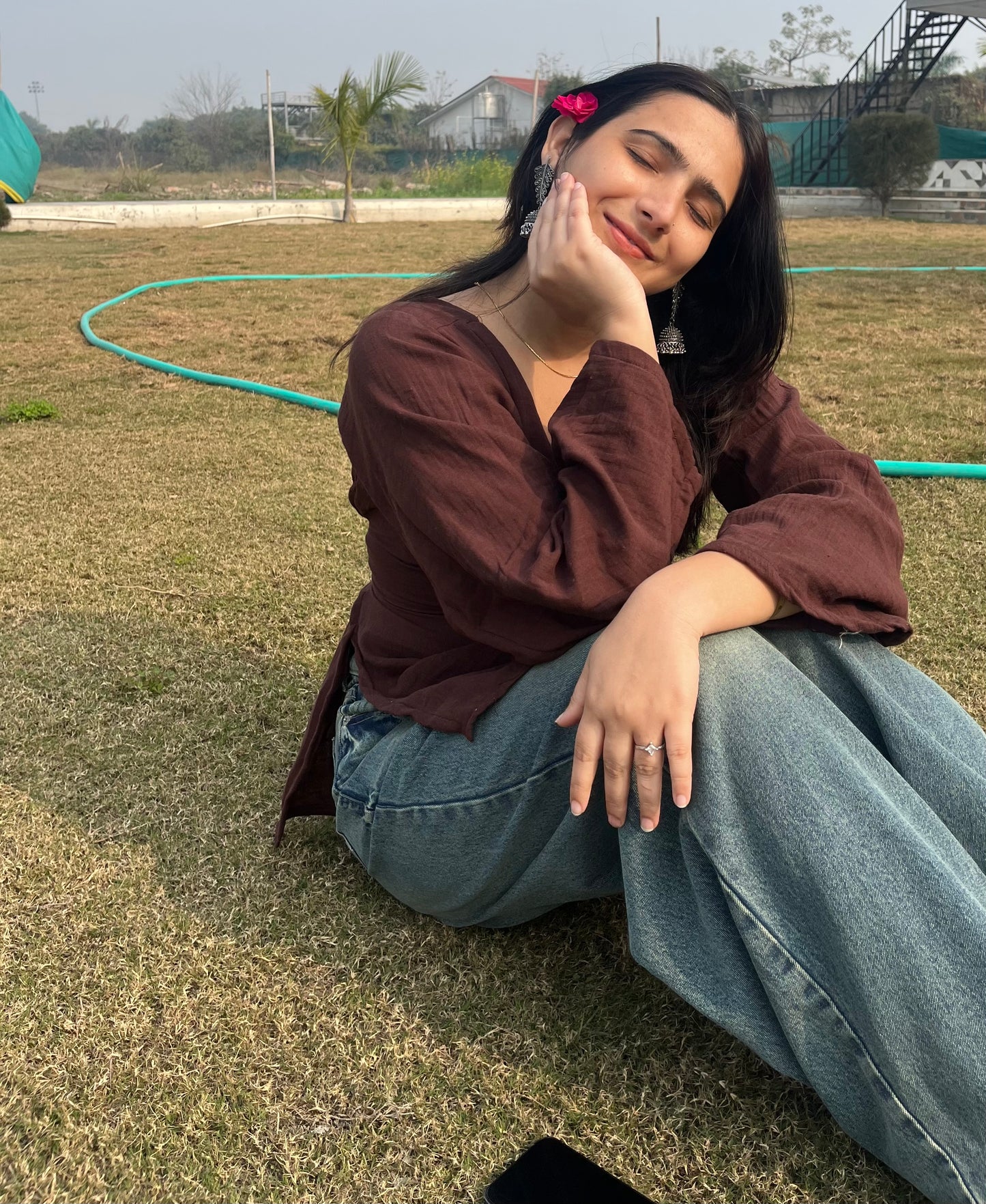 Chocolate Corset Back Kurti