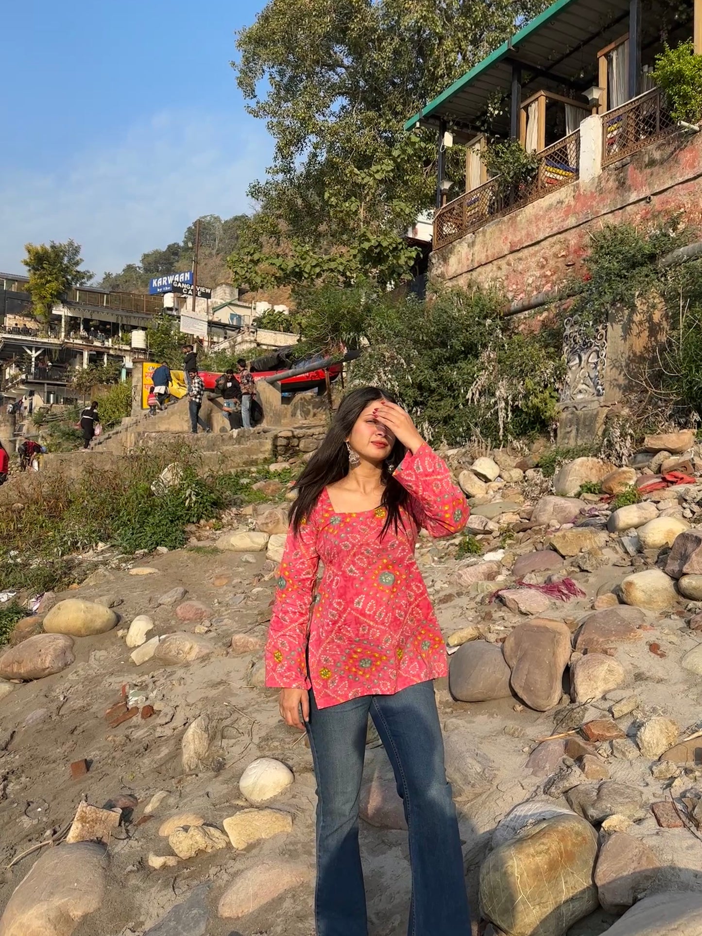 Jaya Backless Straight Short Kurti