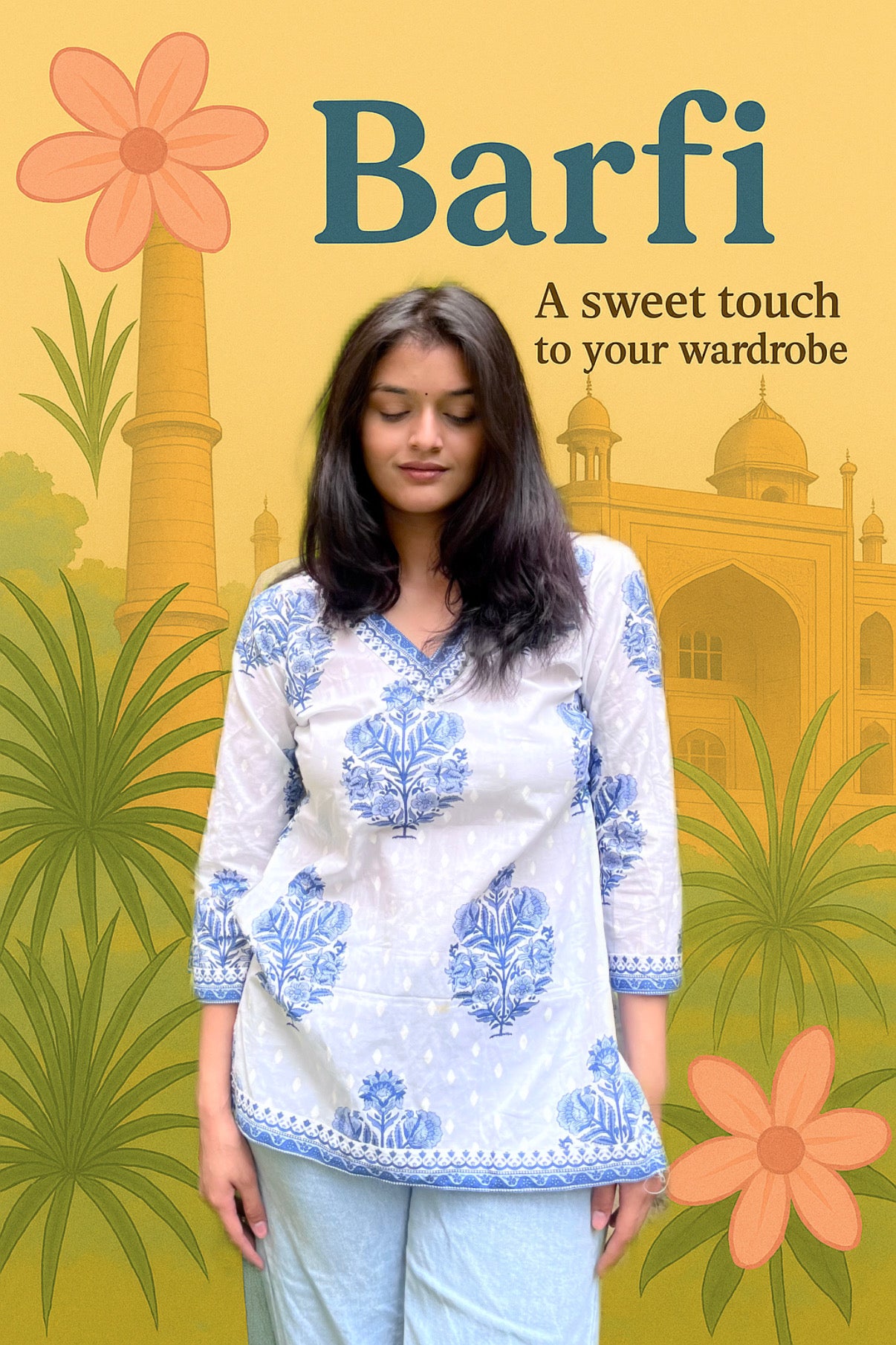 Barfi Straight Short Kurti