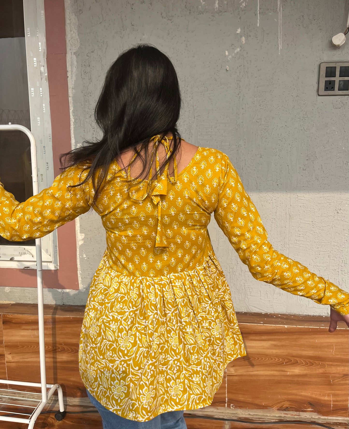 Ziya Dual print peplum kurti