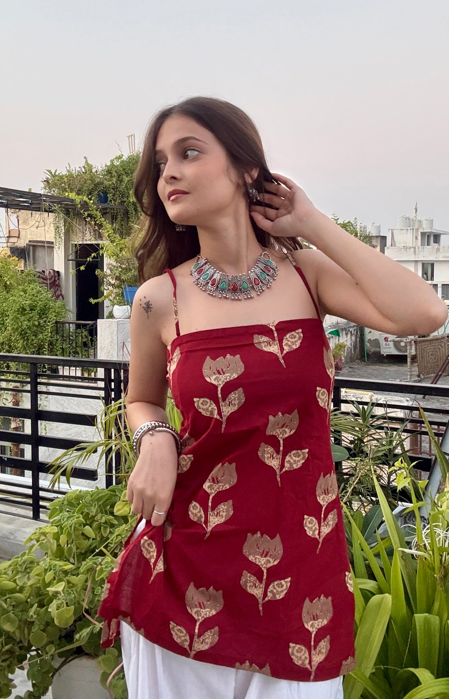 Aarzu Backless Short Kurti