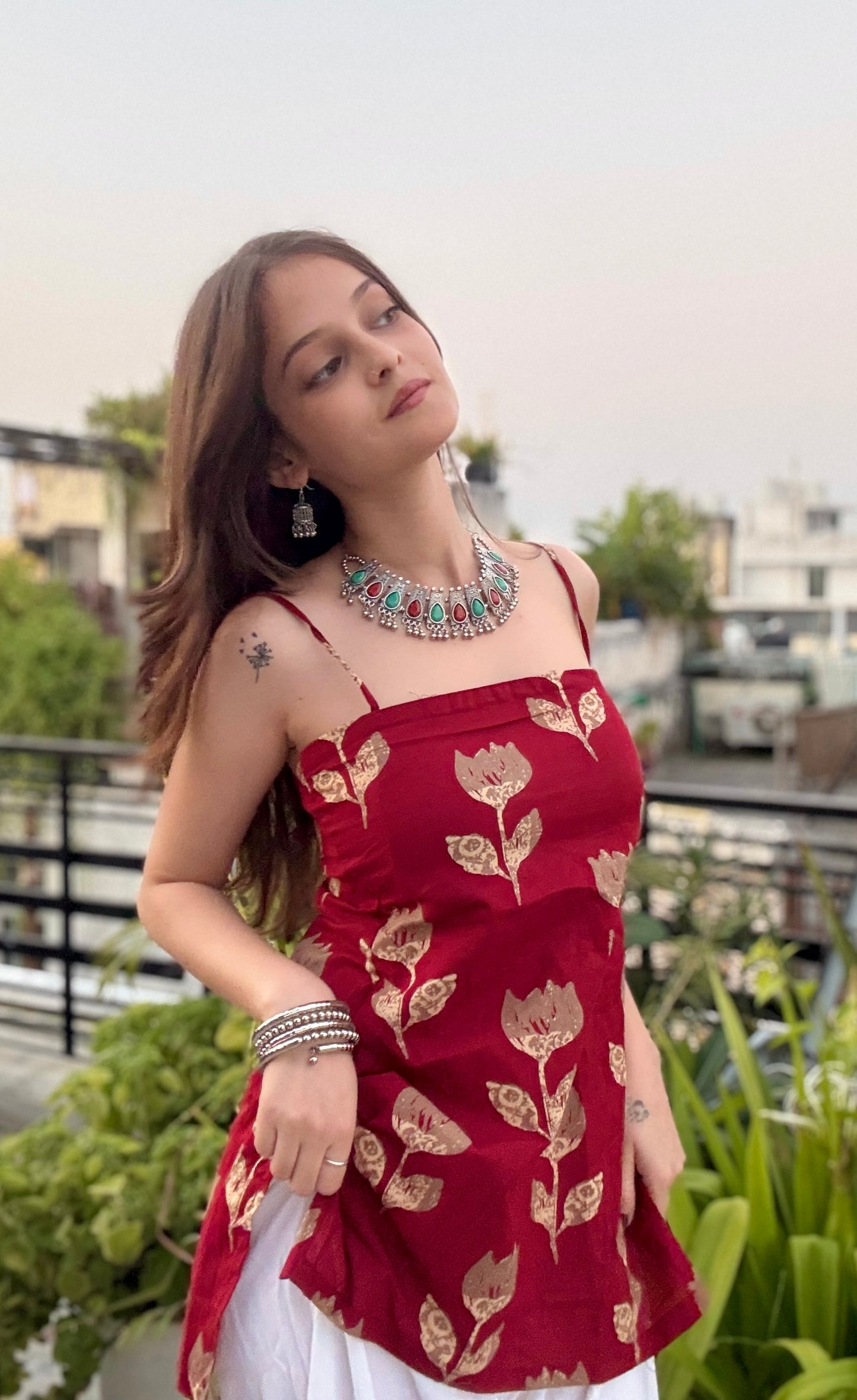 Aarzu Backless Short Kurti