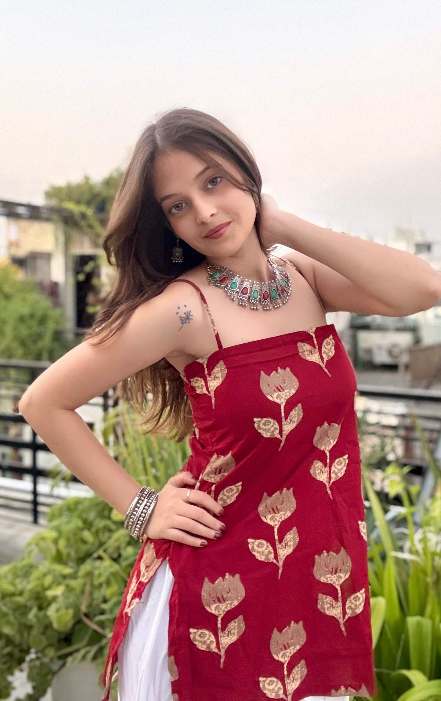 Aarzu Backless Short Kurti