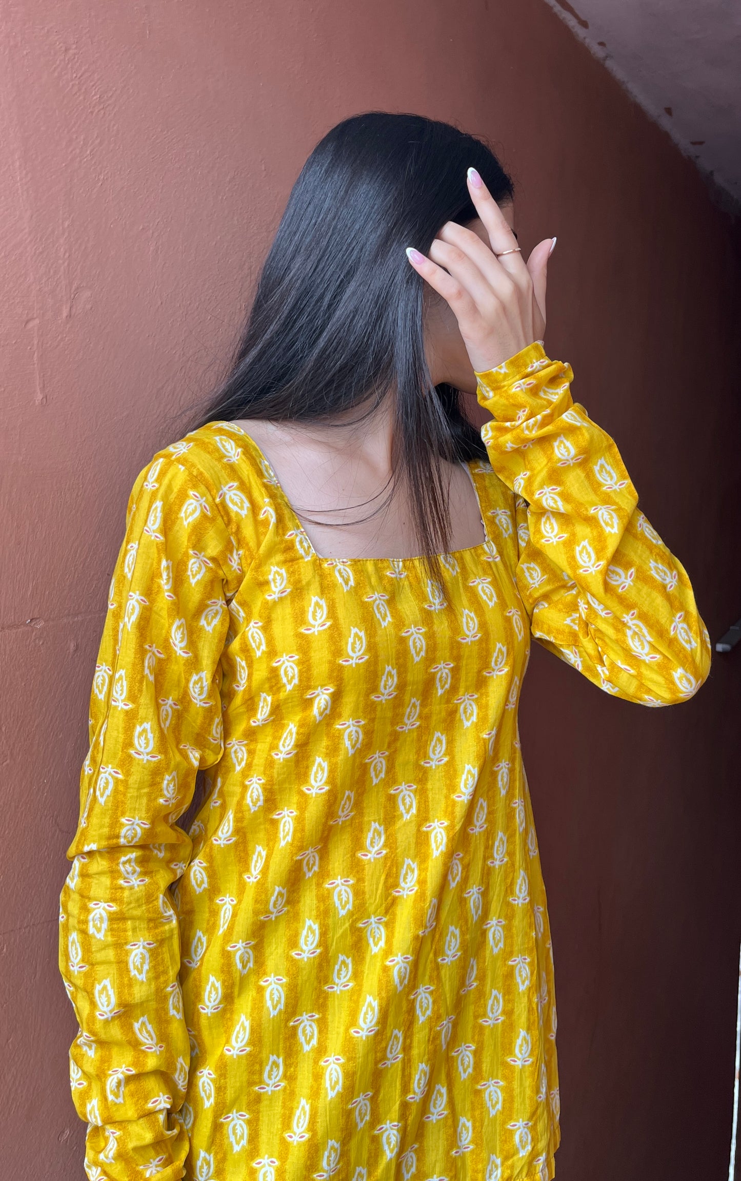Yellow Magic Straight Short Kurti