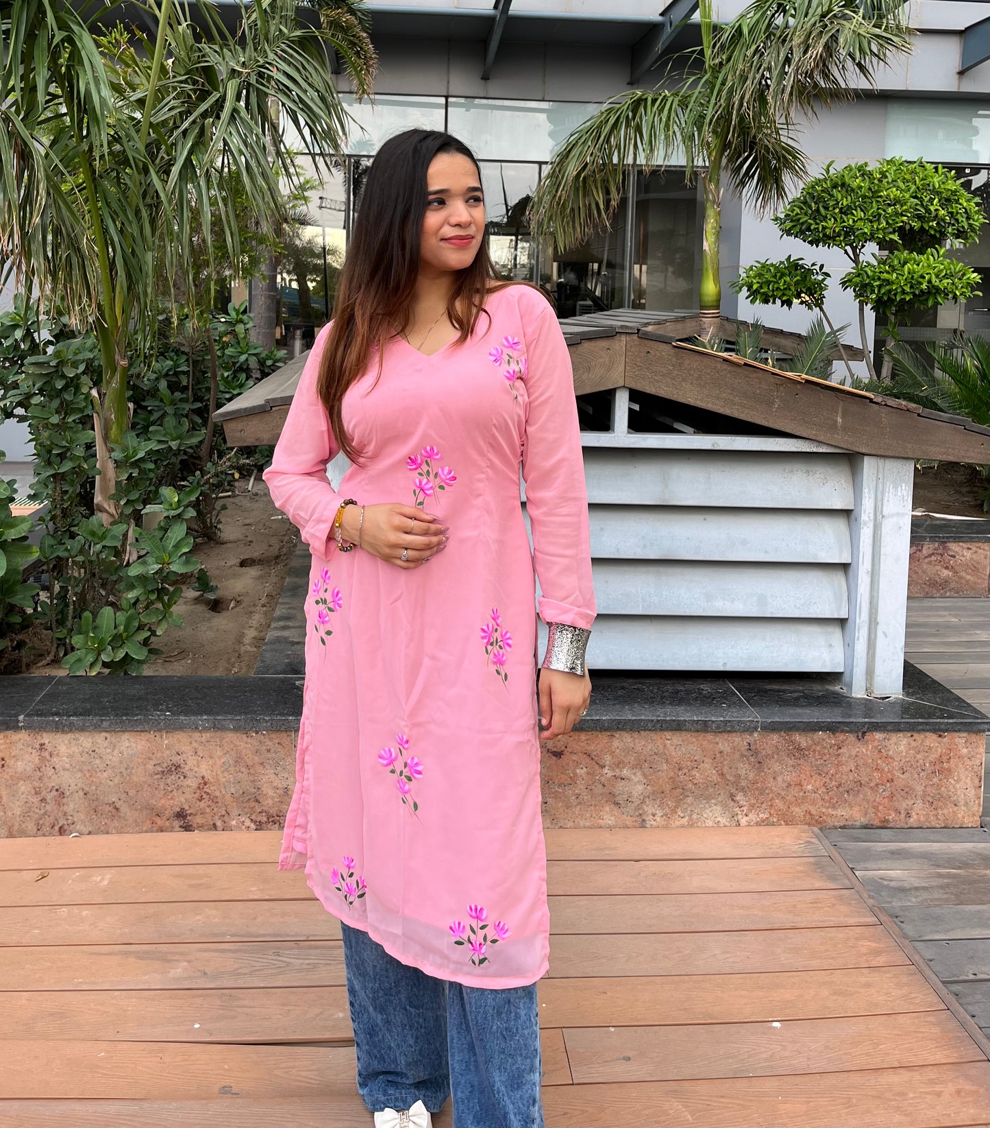 Handpainted Kamal Long Kurti