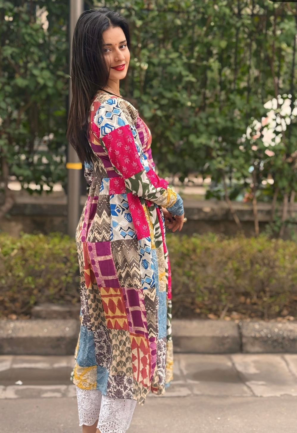 Patchwork Angarakha Long Kurti