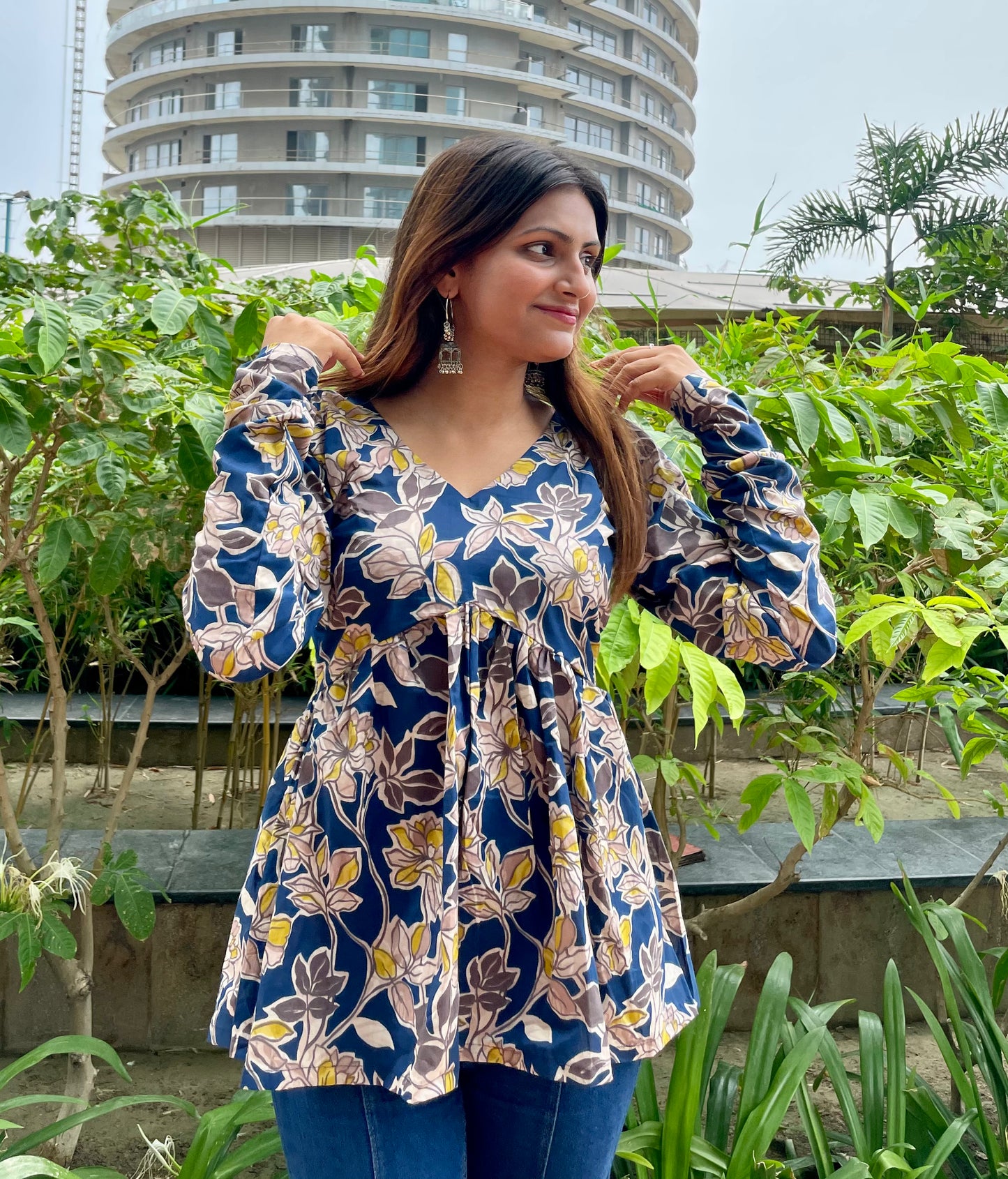 Bindu Peplum Short Kurti