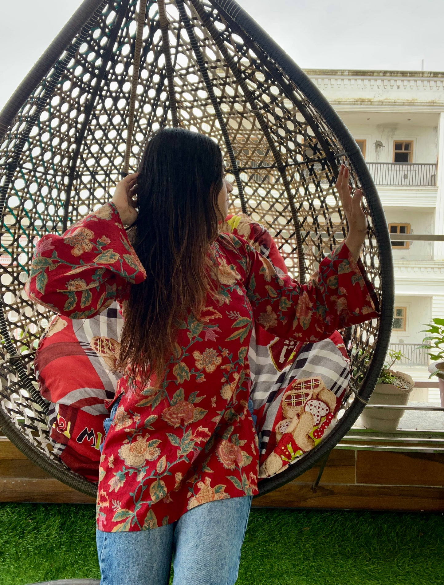 Layla Backless Straight Short Kurti