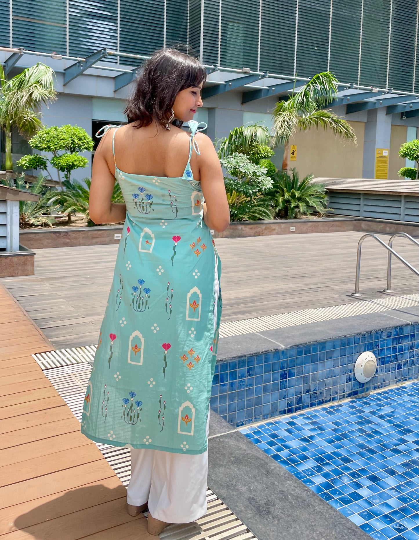 Akash Noodle Strap Long Kurti