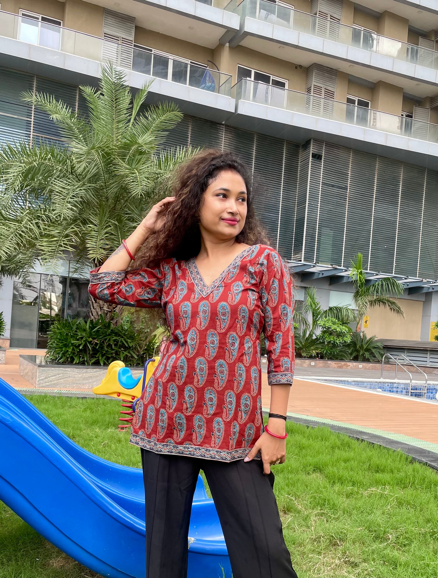 Kesari Straight Short Kurti