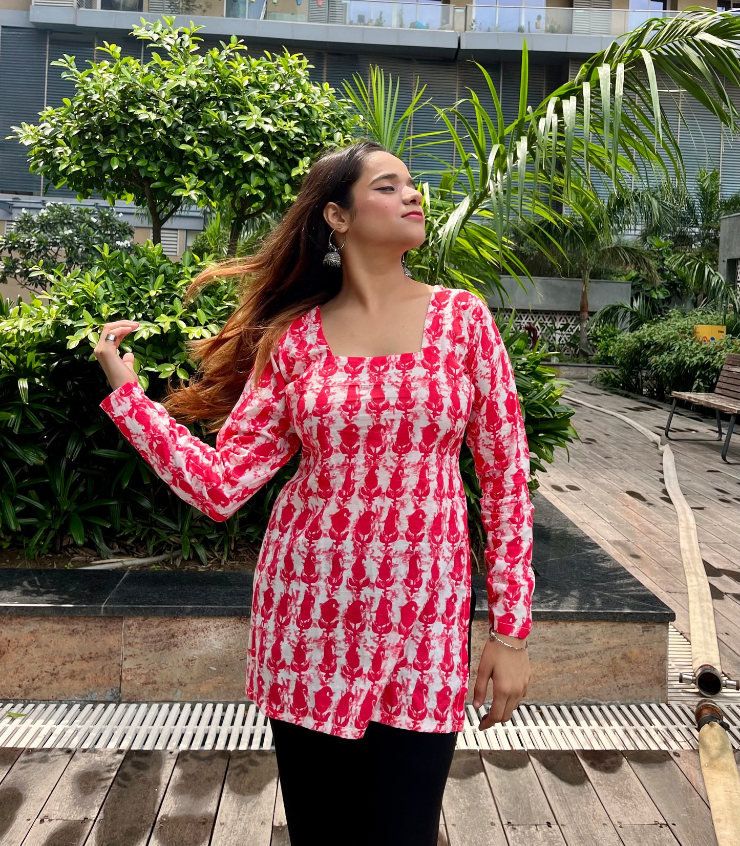 Aarohi Corset Back Straight Short Kurti