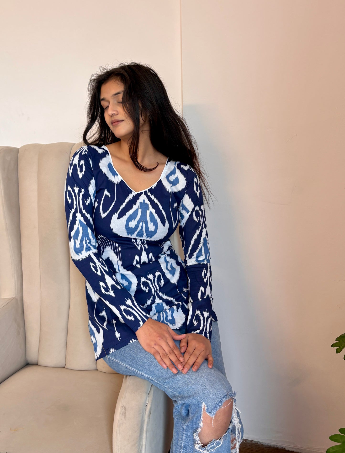 Hira Corset Back Short Kurti