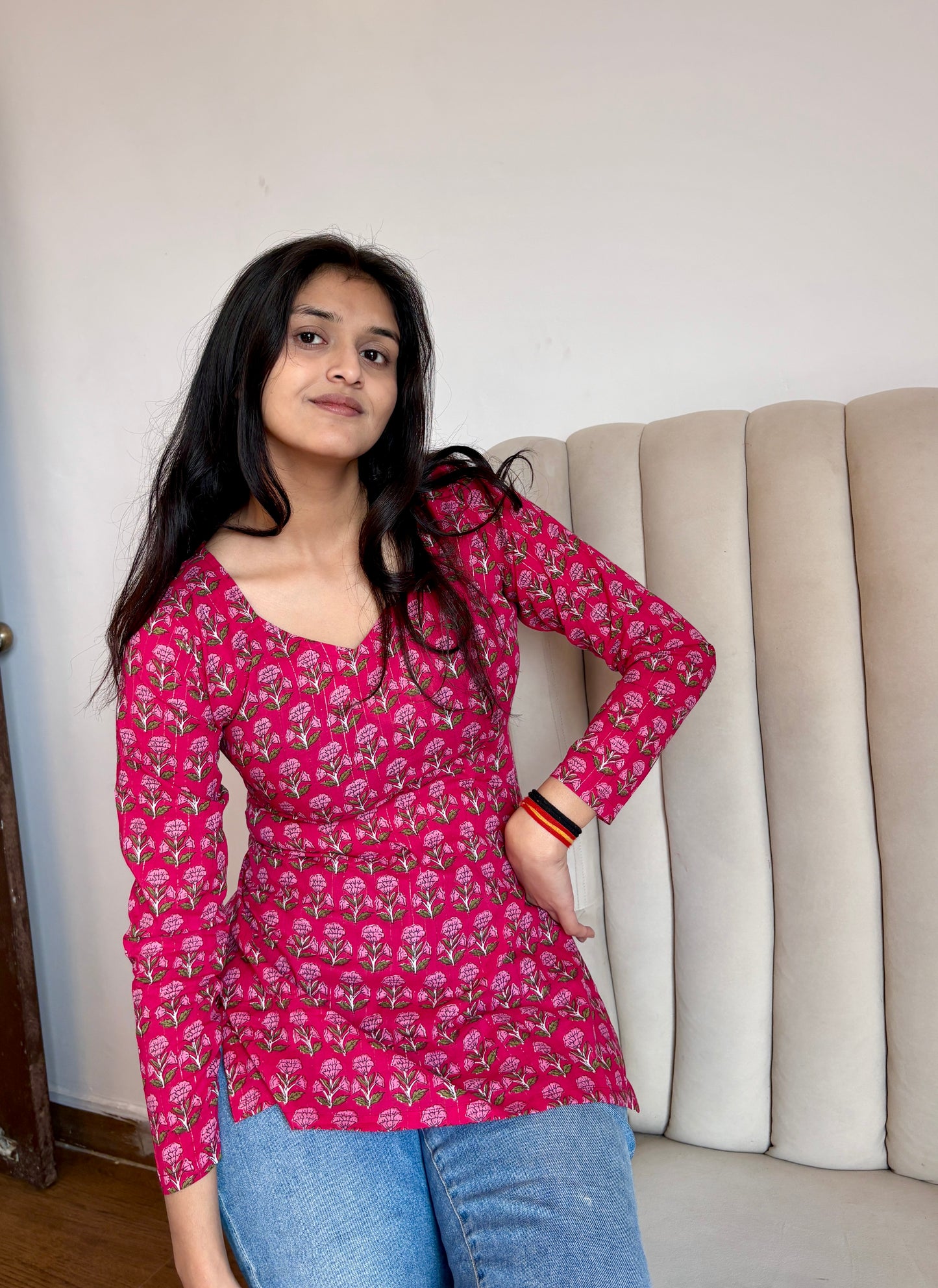 Mira Corset Back Short Kurti