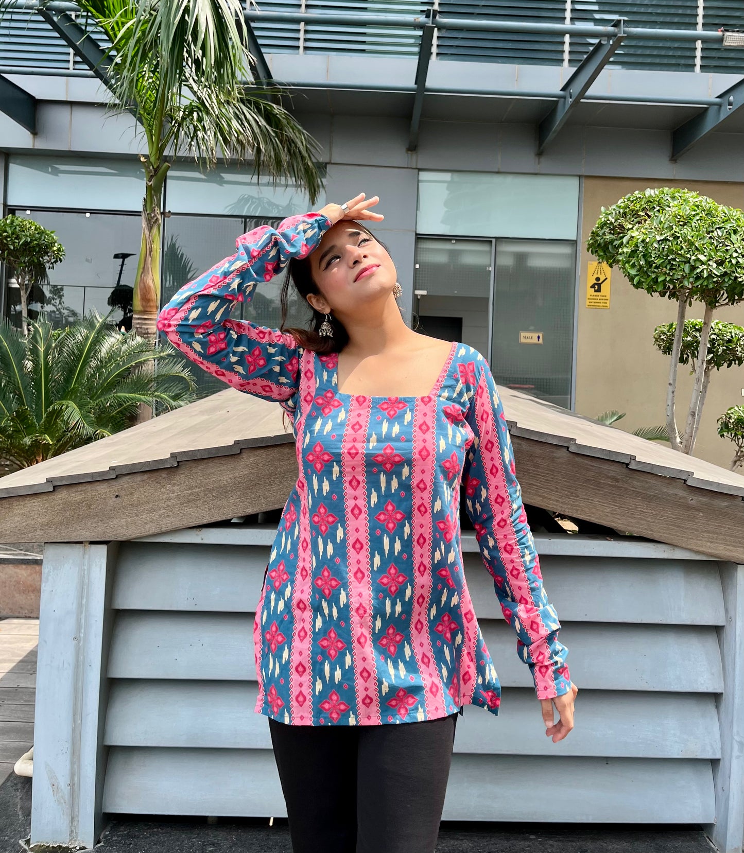 Rang Straight Short Kurti