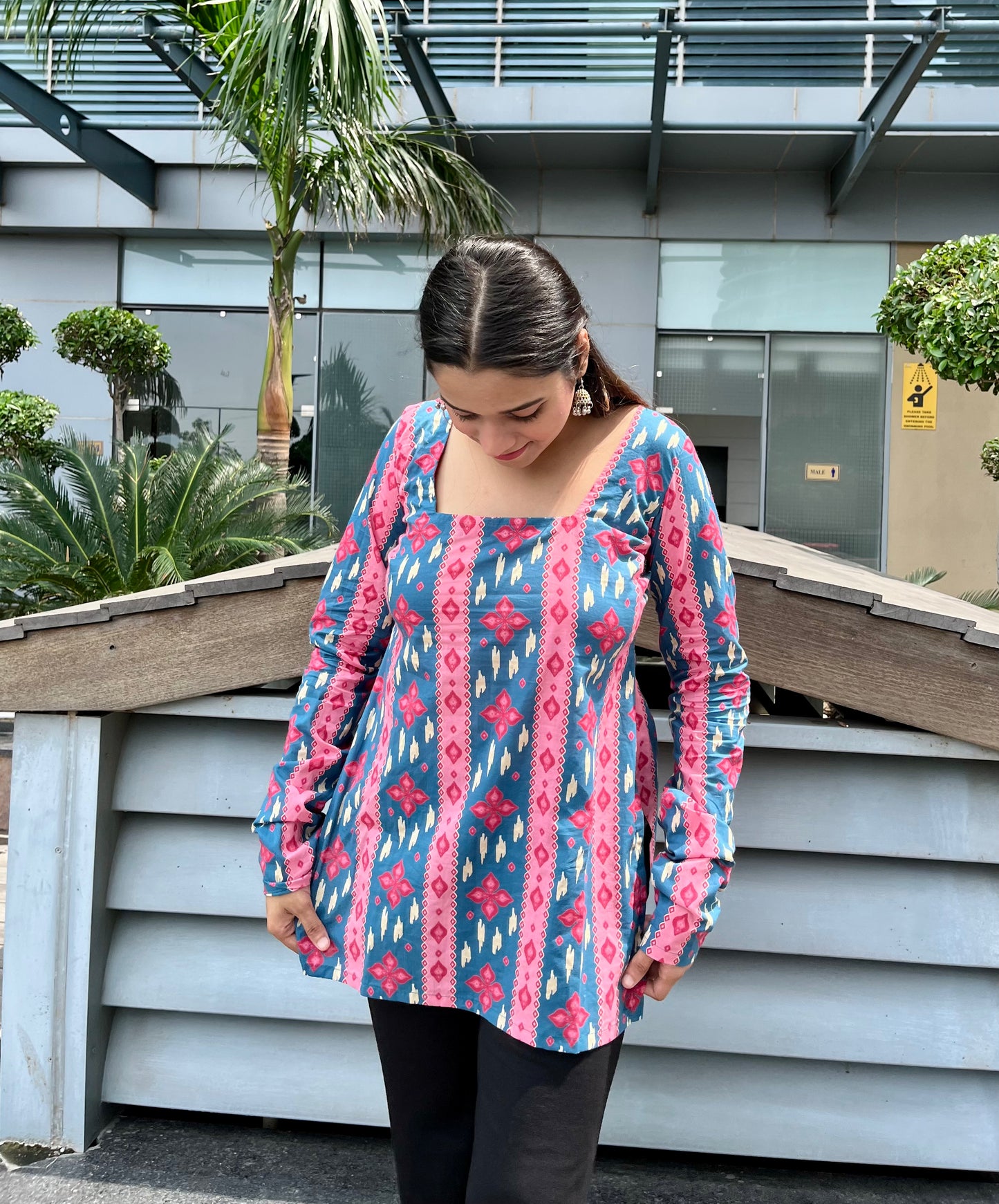 Rang Straight Short Kurti