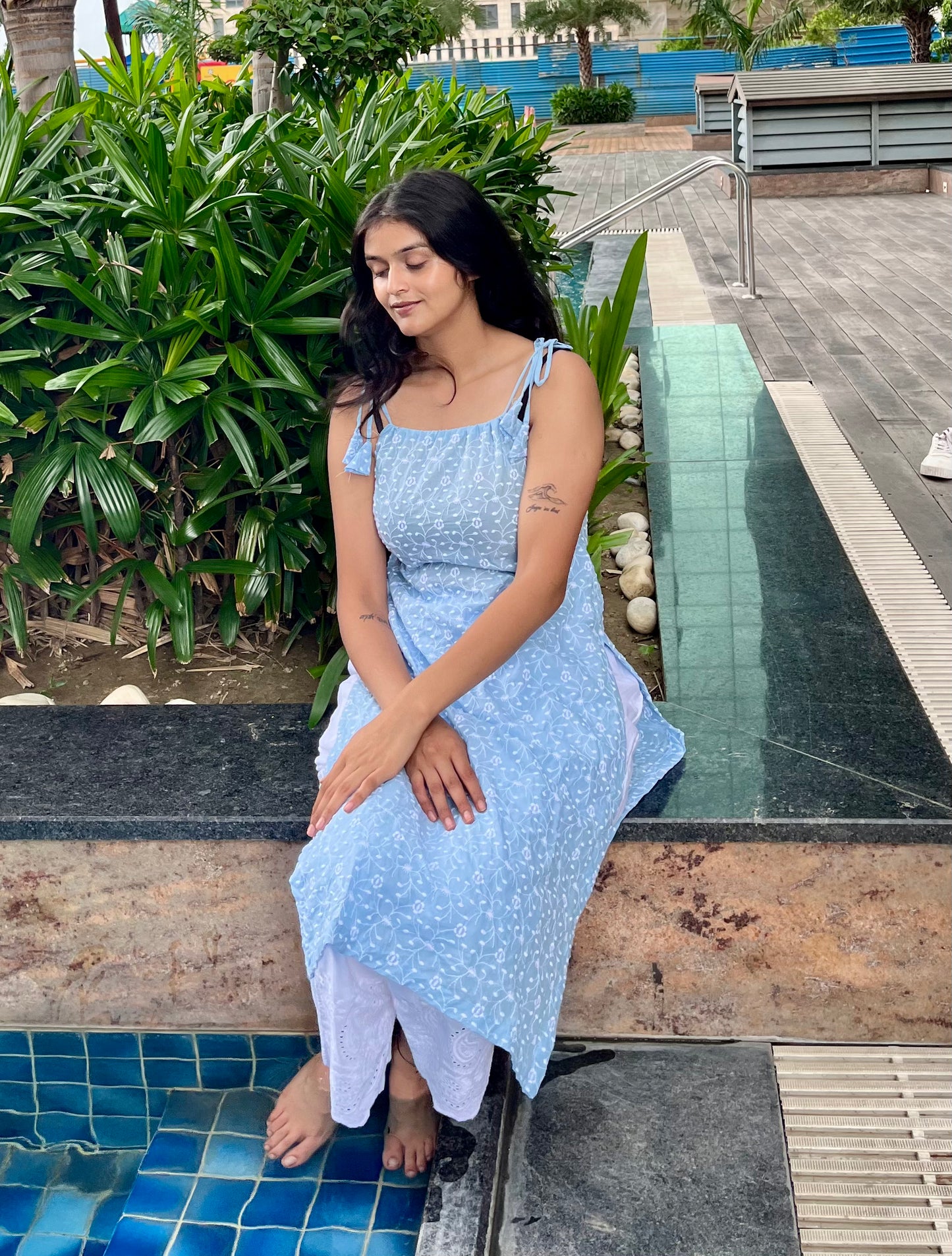 Breeze Embroidered Long Kurti