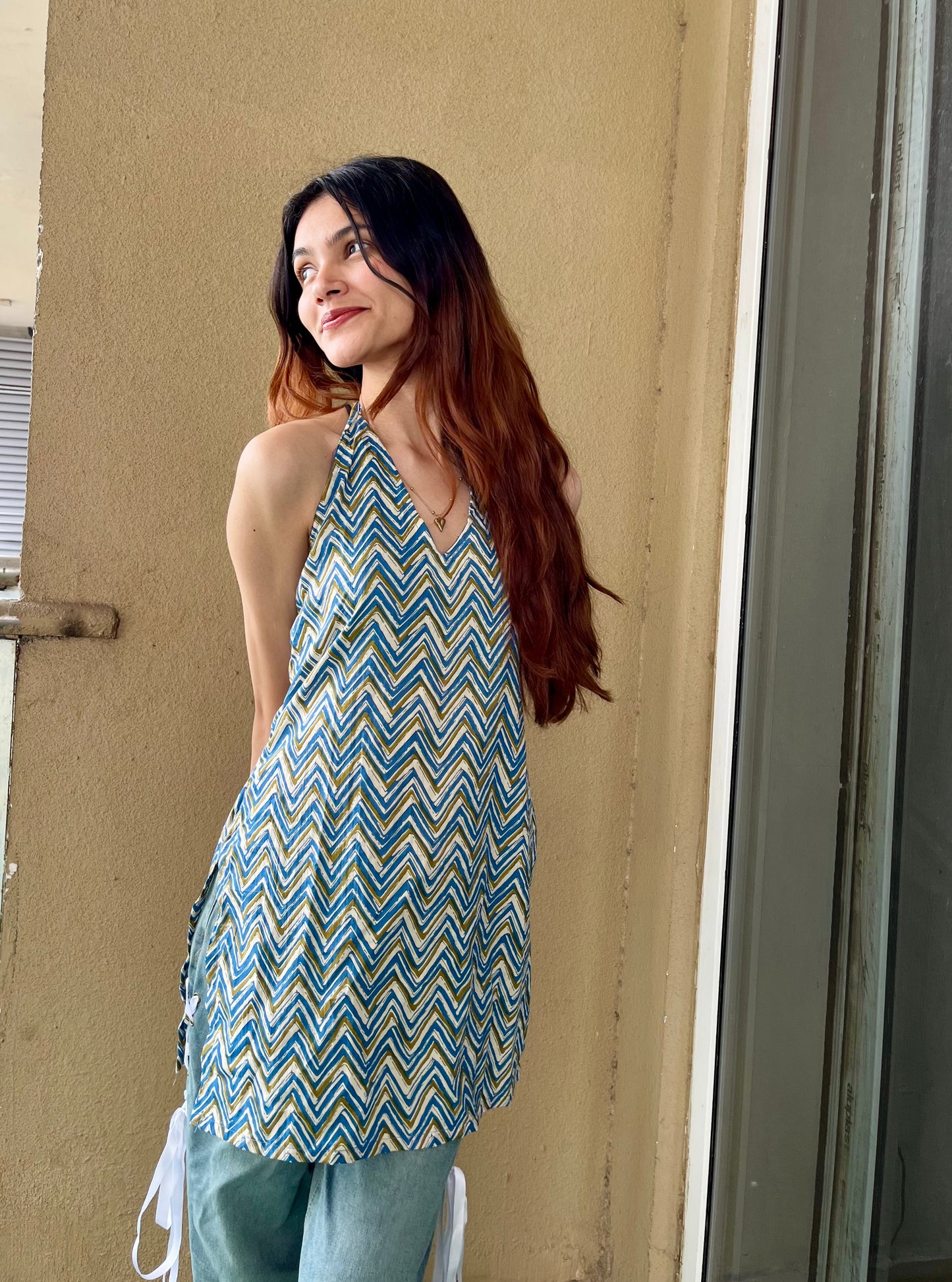 Zyra Halter Neck Kurti