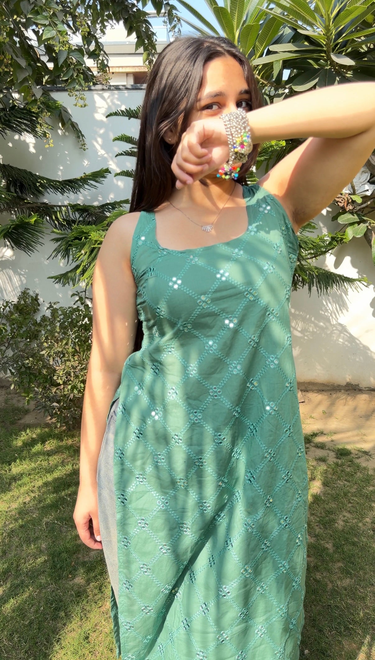 Hara Aaina Long Kurti