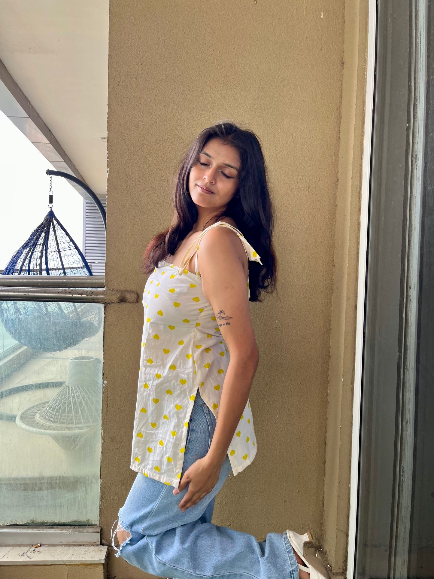 Liril Heart Tie-up Short Kurti