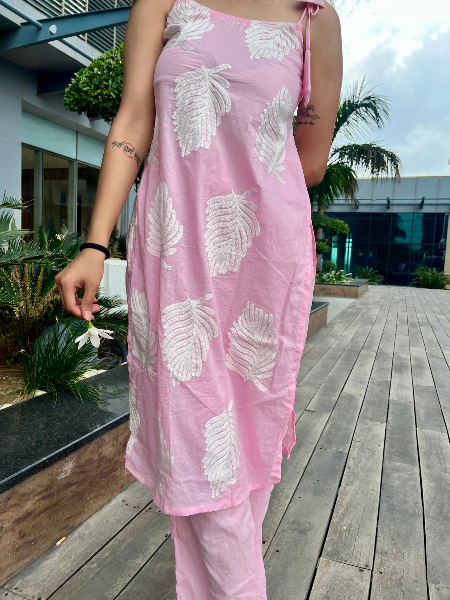Barbie Embroidered Long Kurti