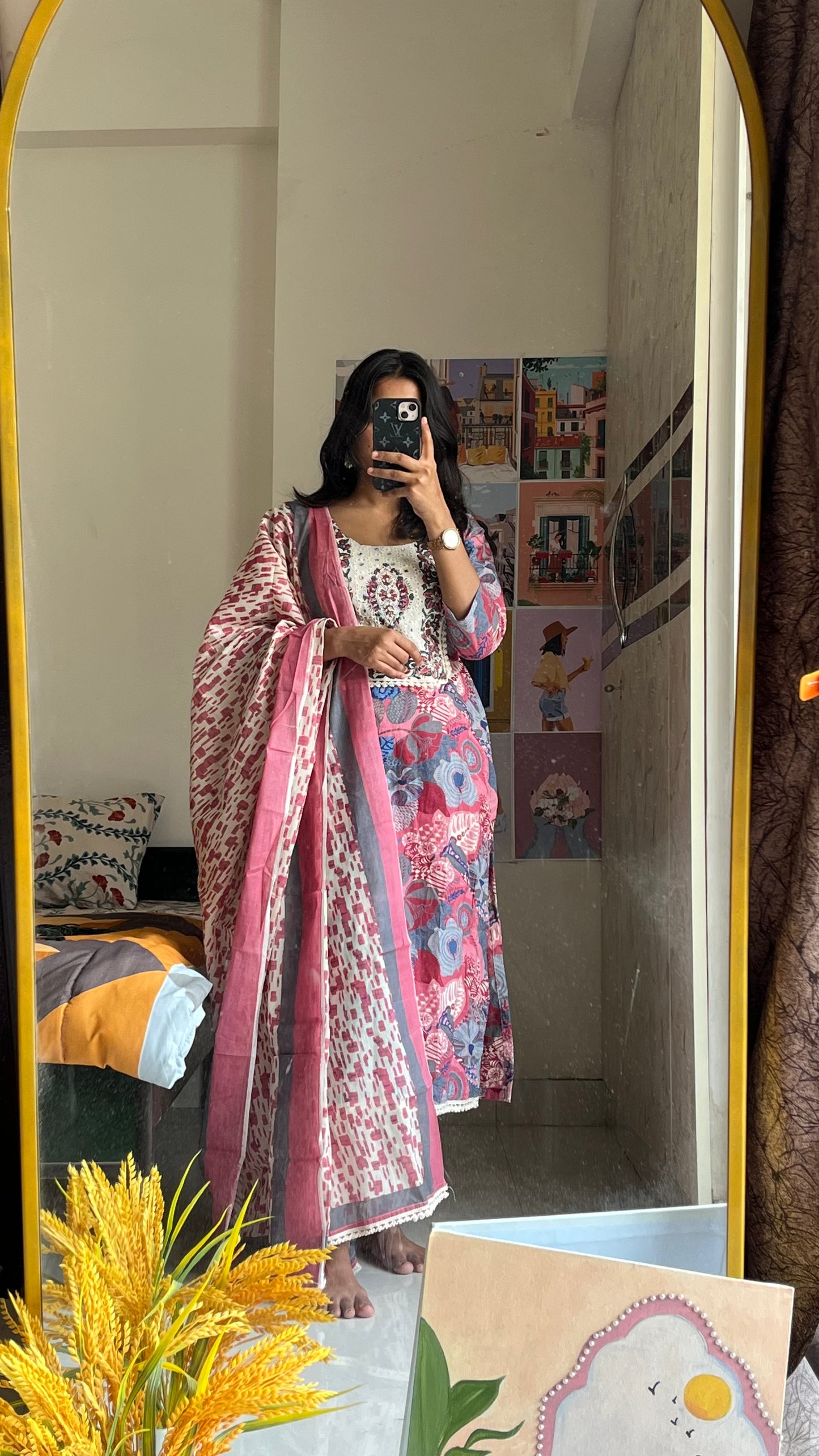 Phool Straight Kurta Set