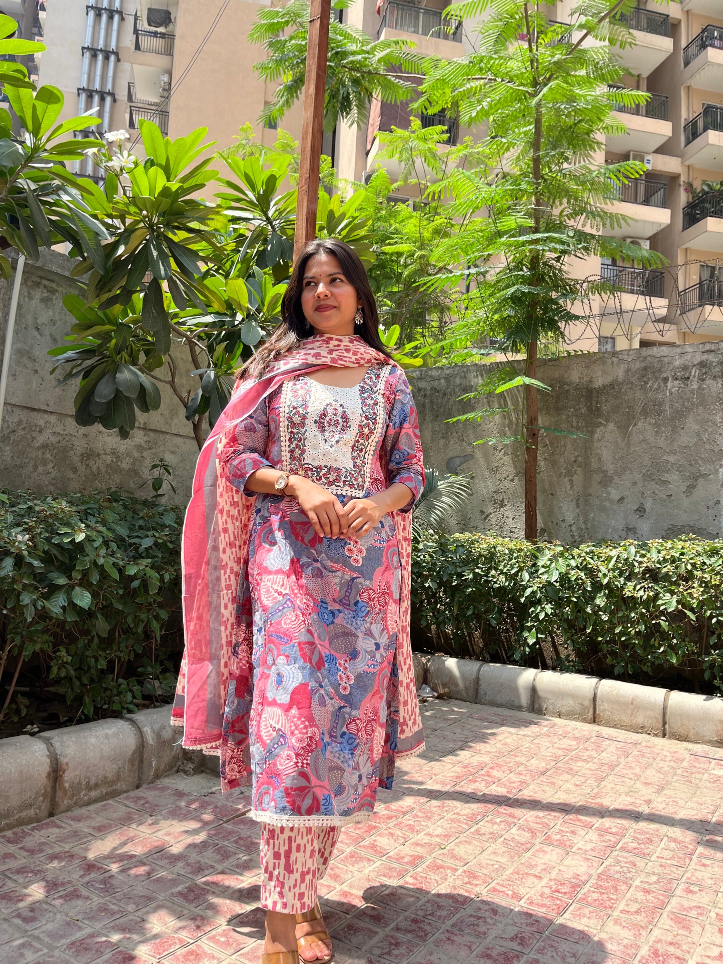 Phool Straight Kurta Set