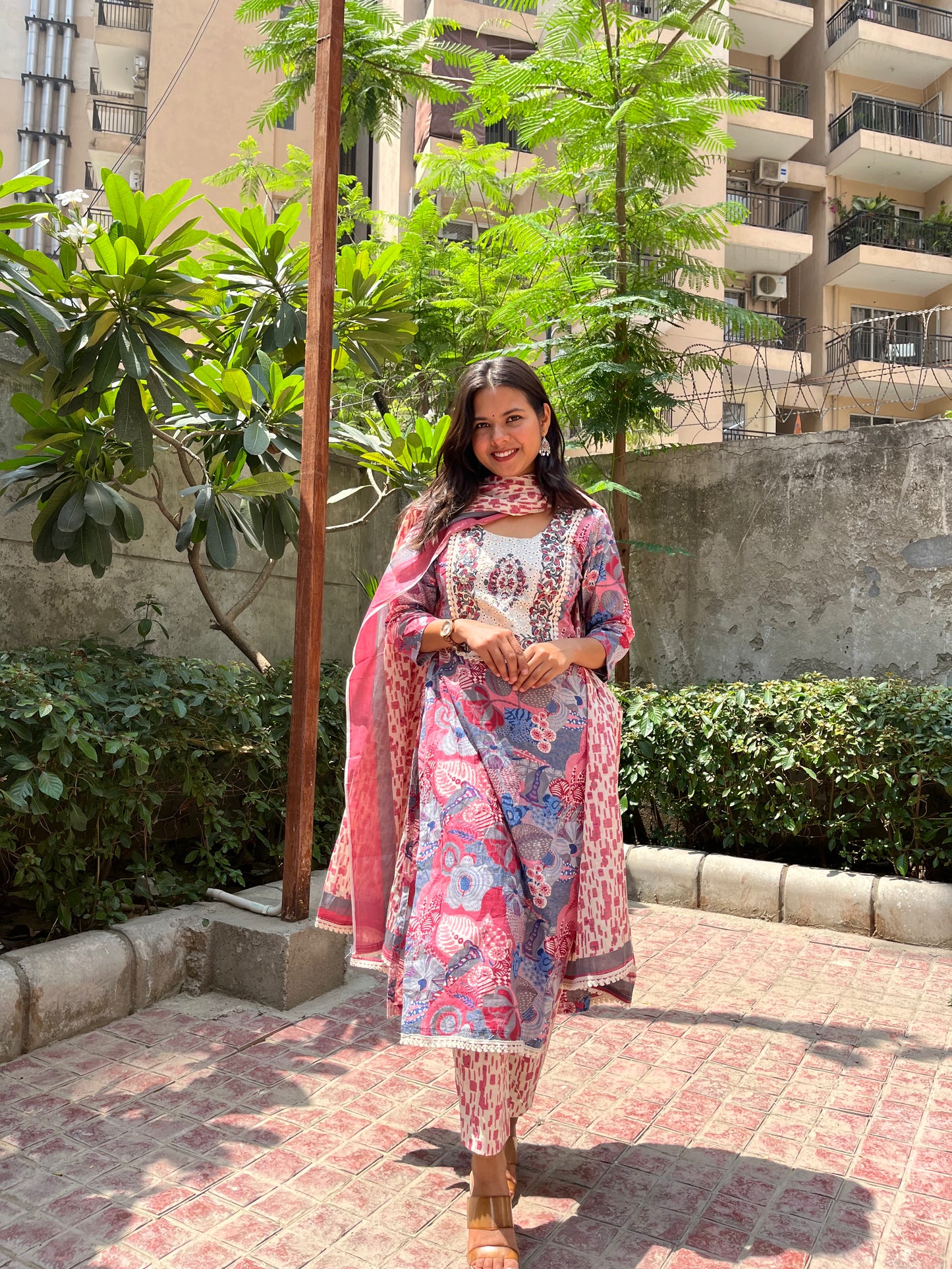 Phool Straight Kurta Set