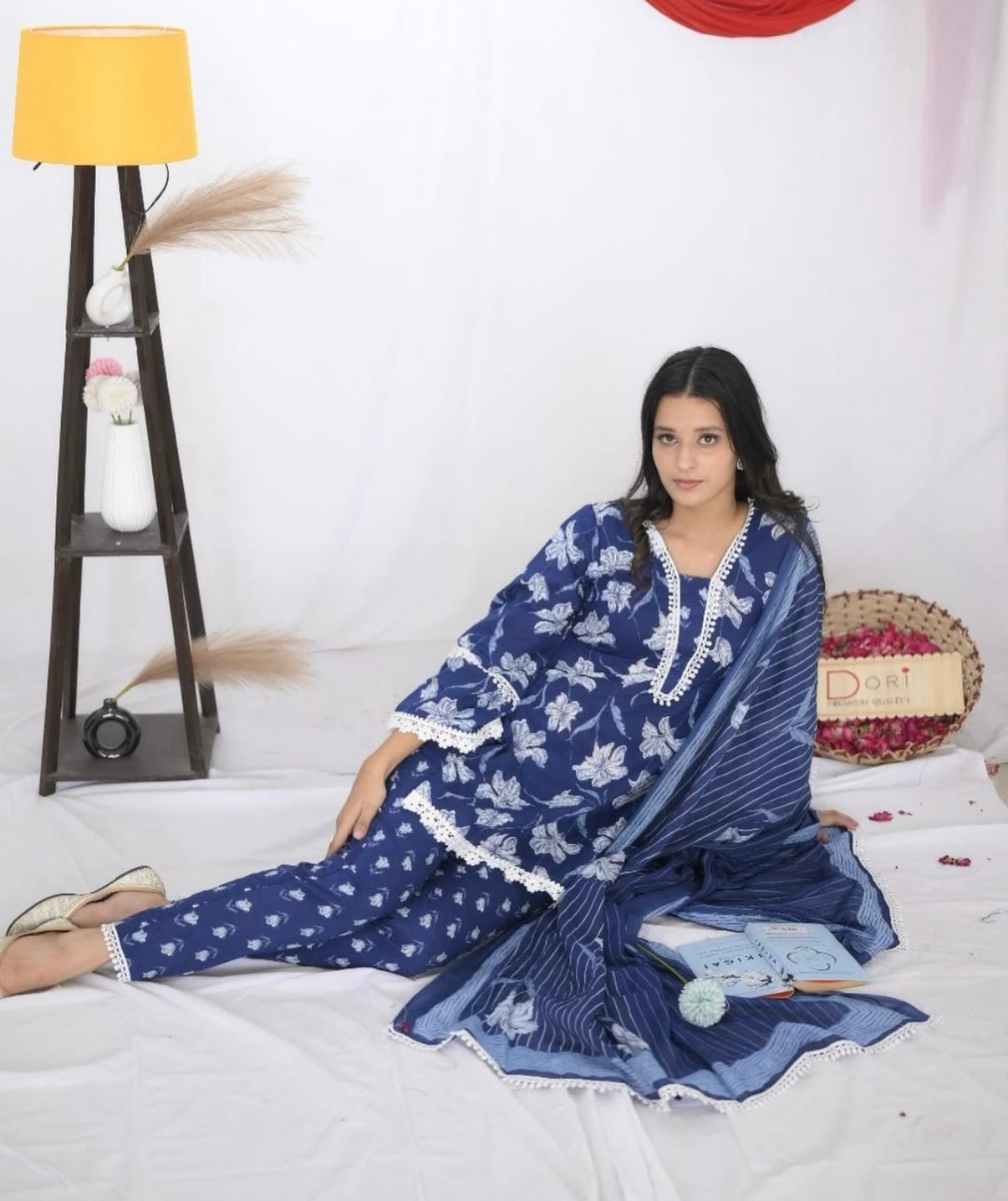 Blue-Tiful Straight Kurti Set