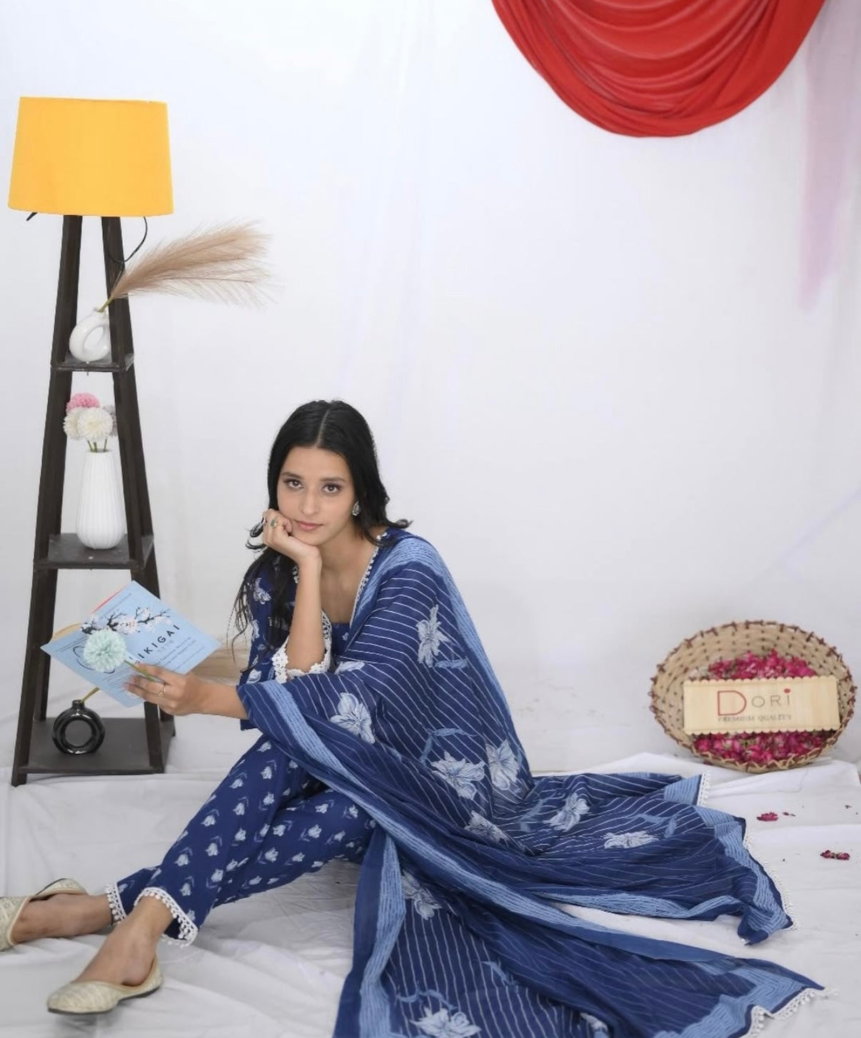 Blue-Tiful Straight Kurti Set