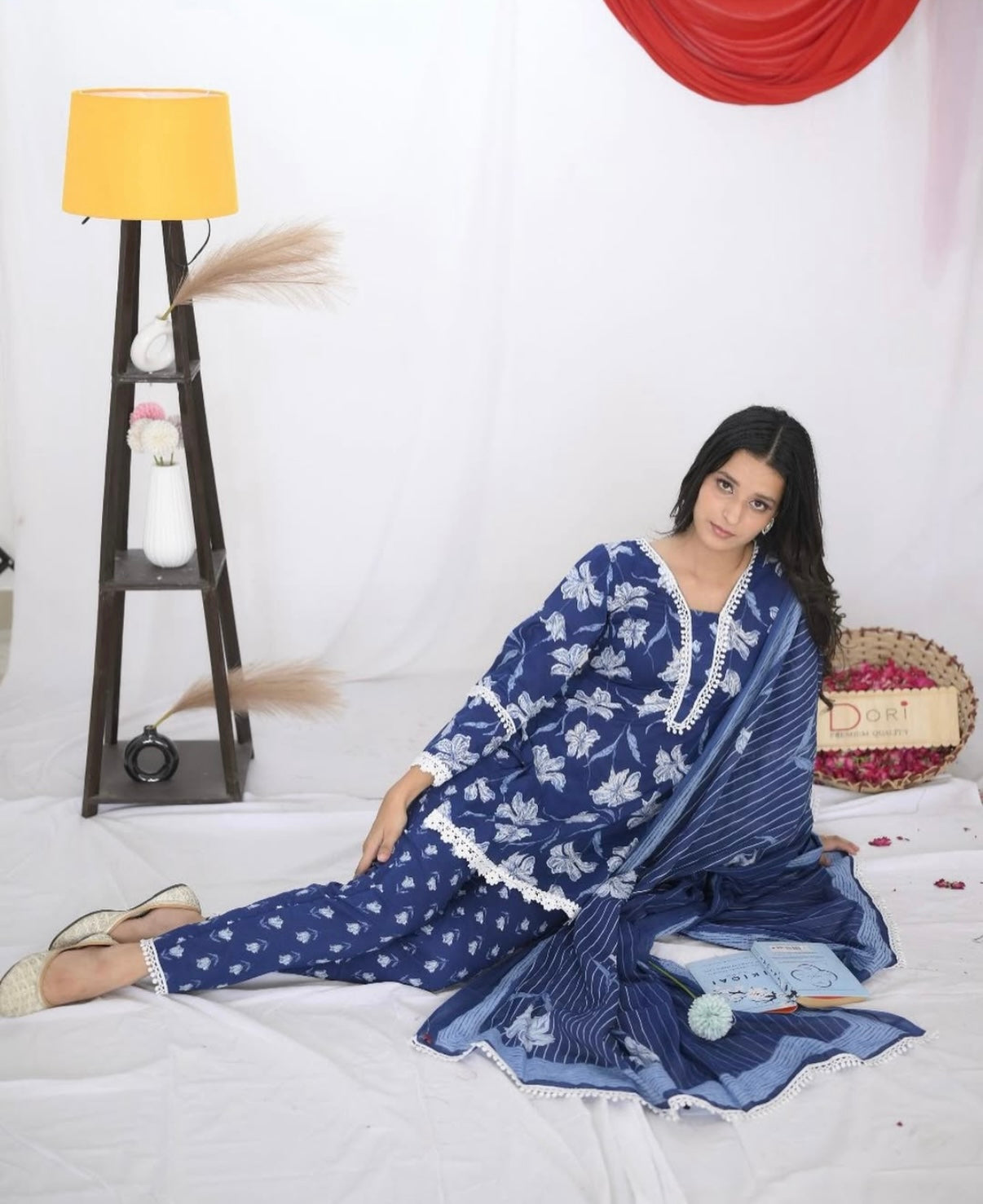 Blue-Tiful Straight Kurti Set