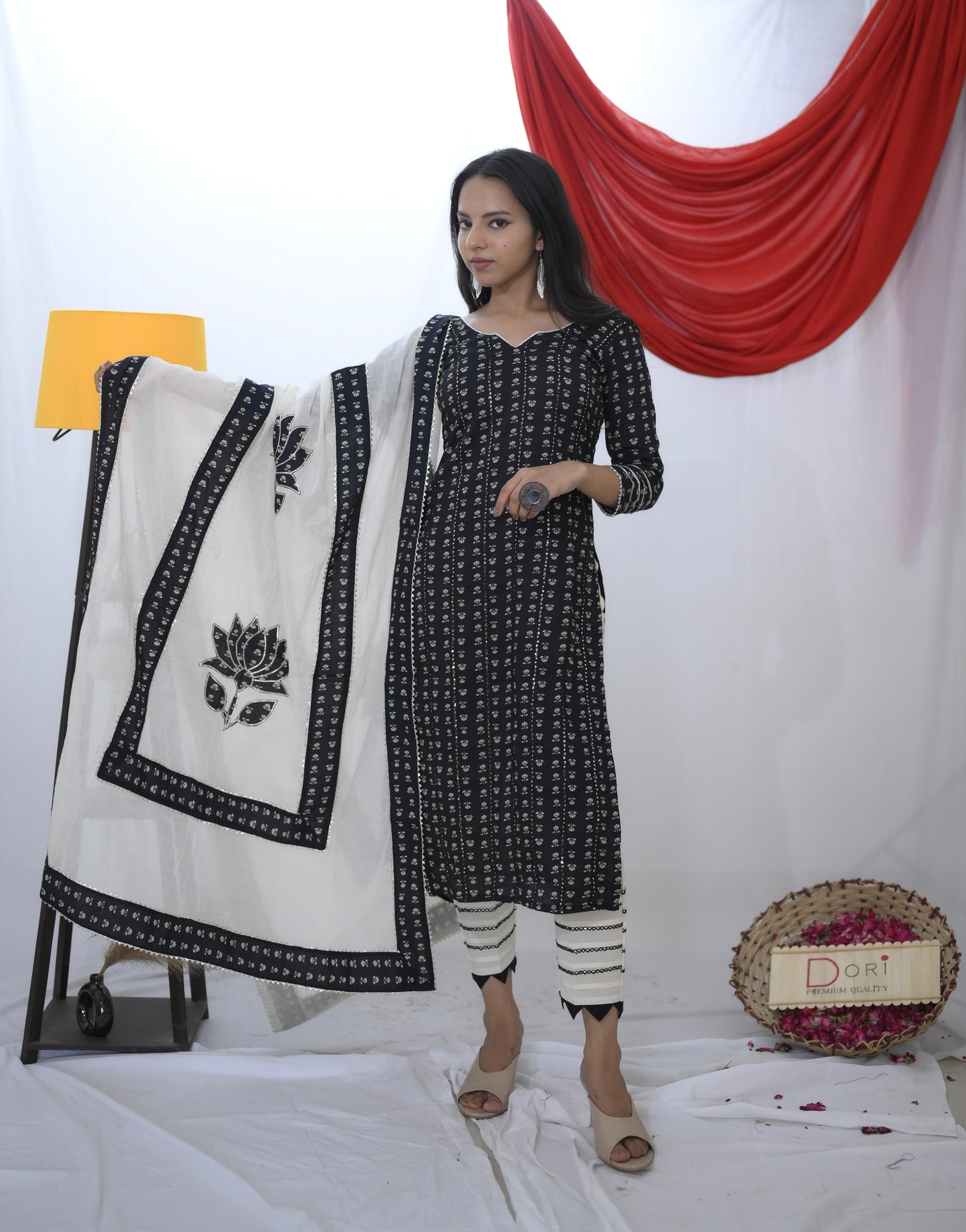 Black Kamal Suit Set