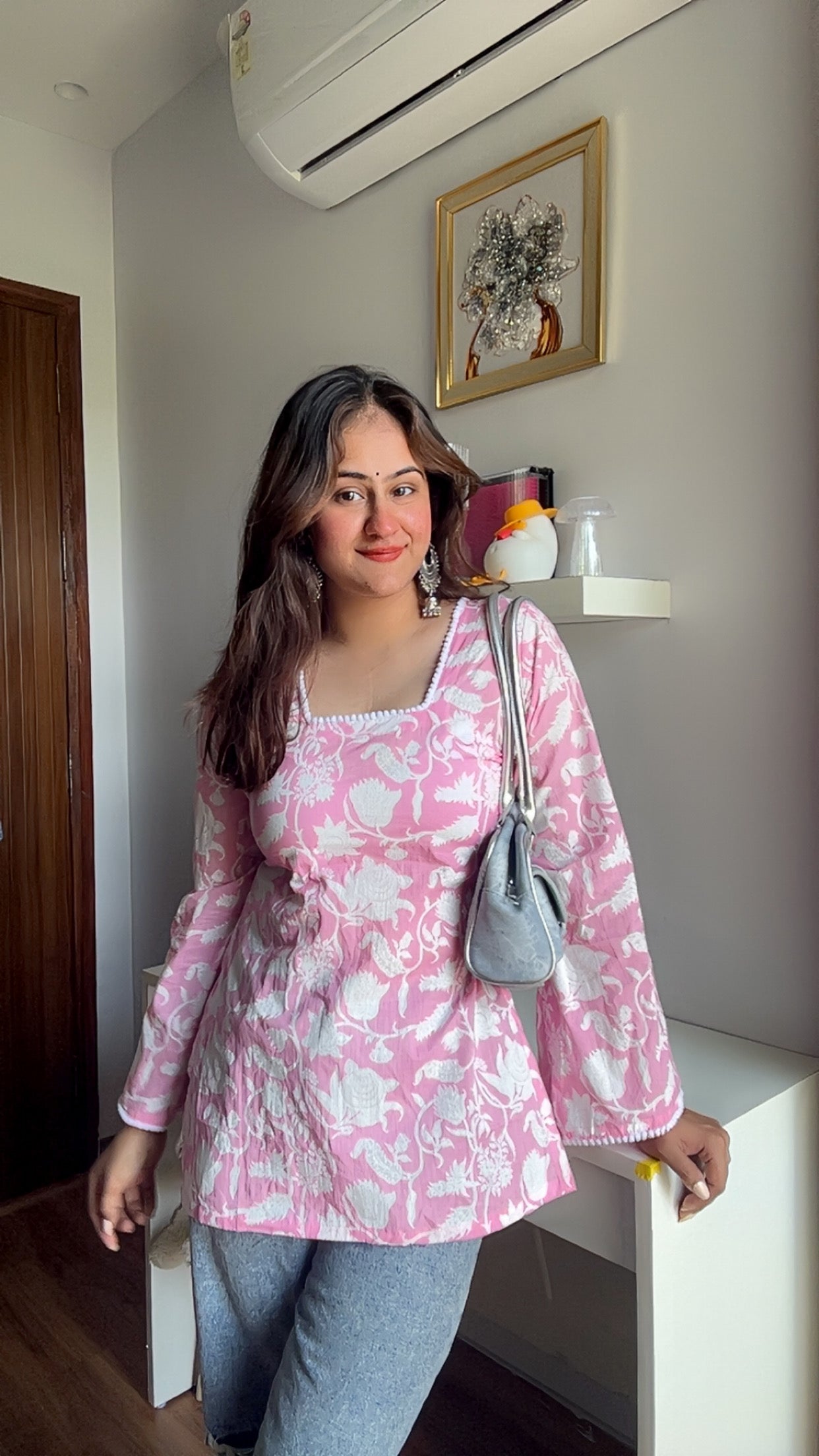Desi Barbie Straight Kurti Top
