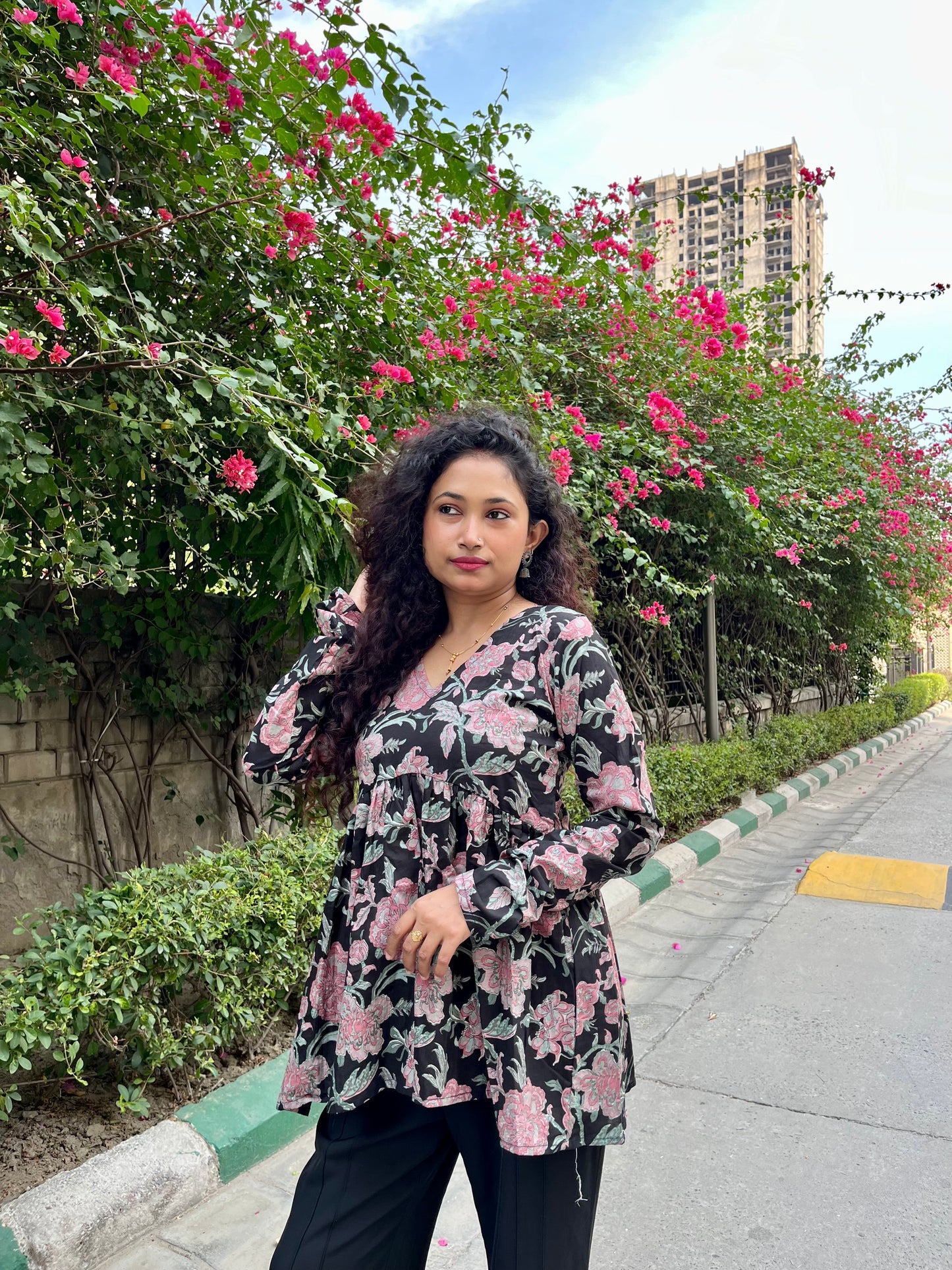 Kuhu Peeplum Short Kurti