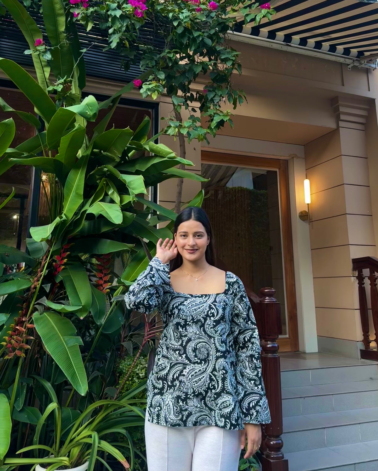 Adaa in Black Short Kurti
