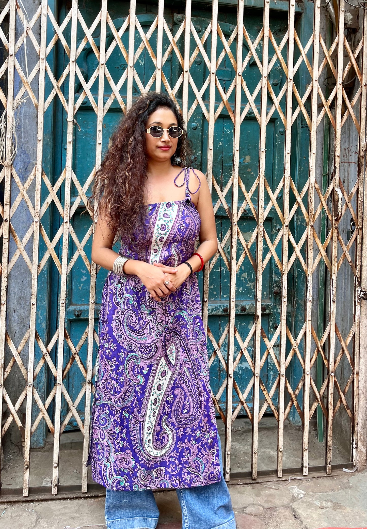 Meethi Tie-up Straps Long Kurti