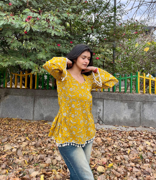 Bubbly Peplum Short Kurti