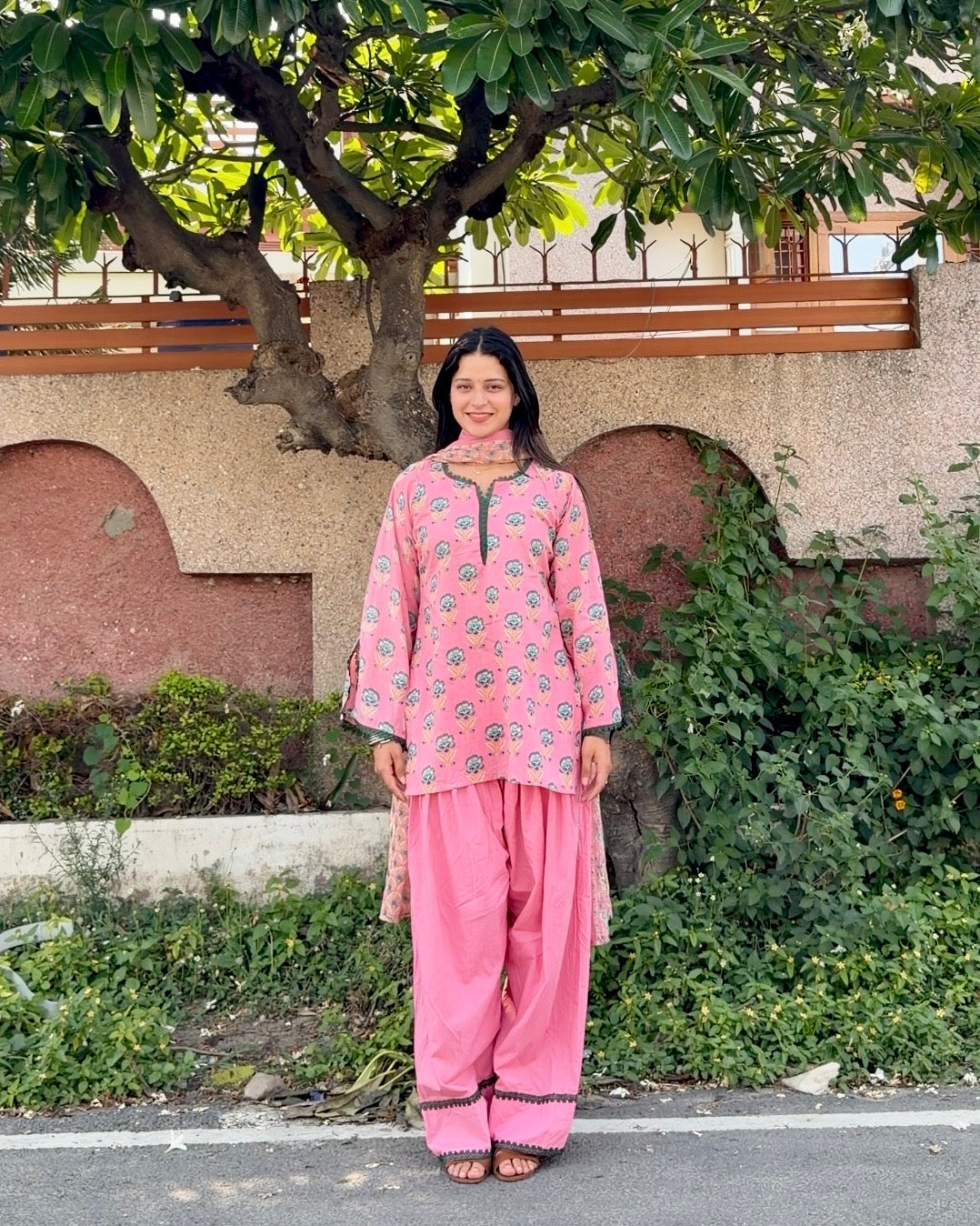Pink Guava Farshi Set