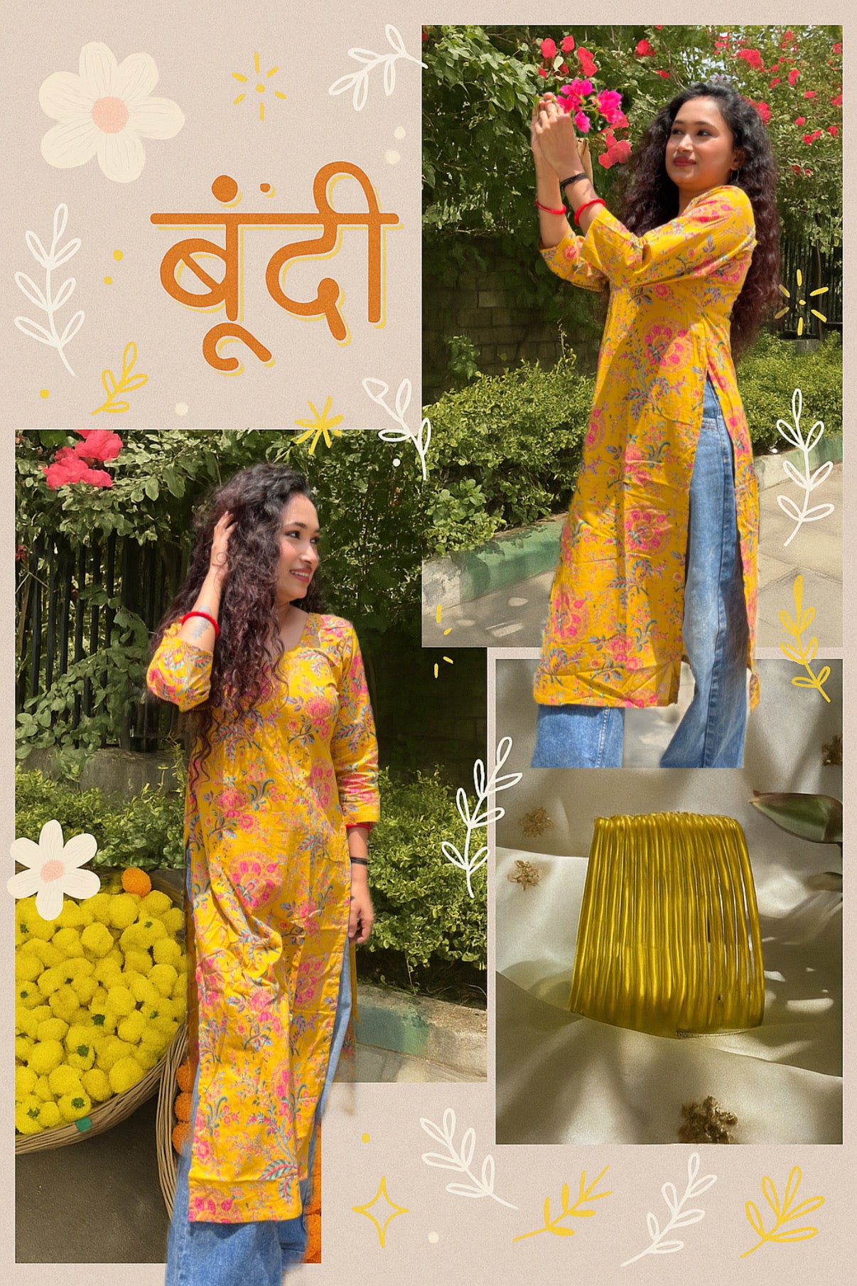 Boondi Long Kurti