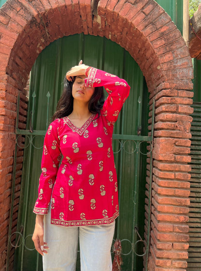 Bhavika Straight Short Kurti