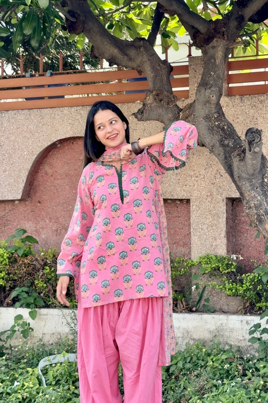 Pink Guava Farshi Set