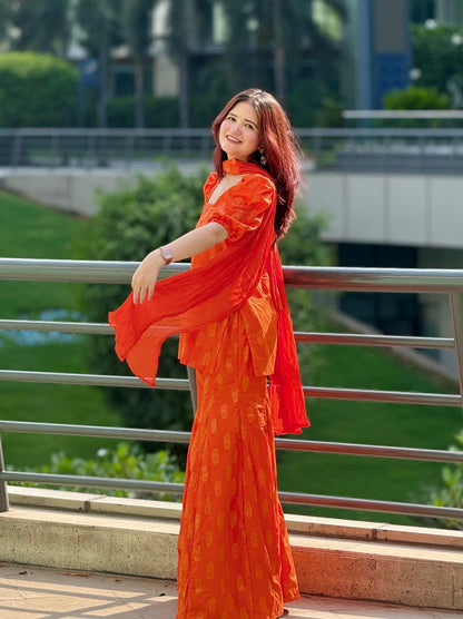 Orange Blossom Suit Set