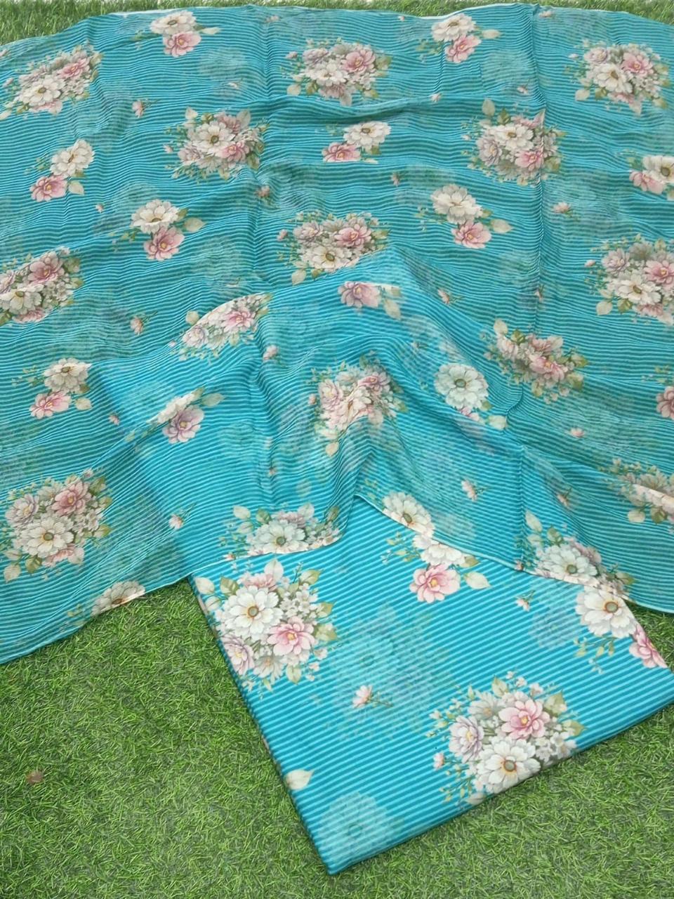 FLORAL AESTHETIC DUPATTA SUIT SET