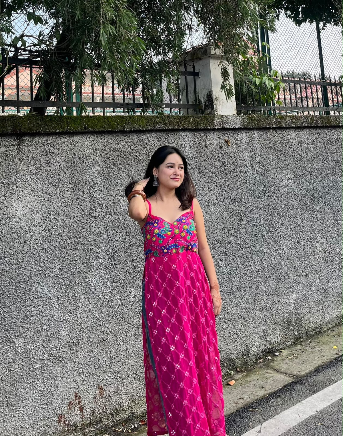 Navrangi Backless In Pink