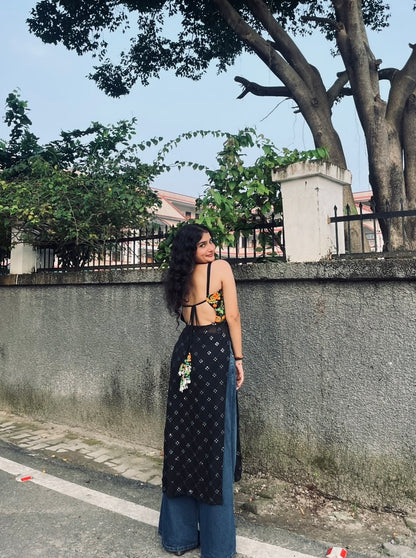 Navrangi Backless In Black
