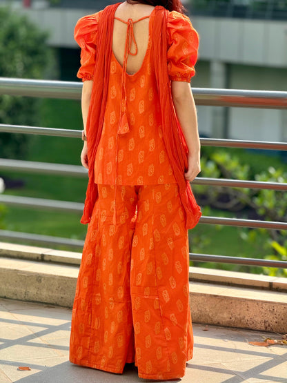 Orange Blossom Suit Set