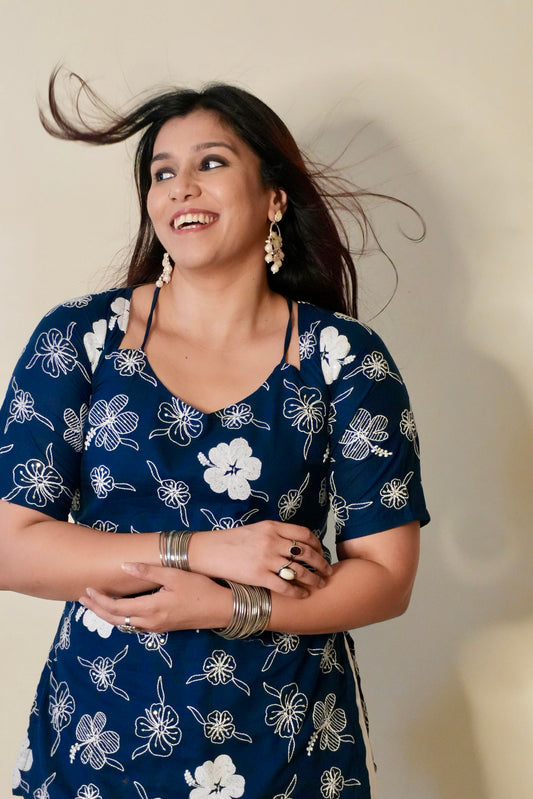 Aasmi Corset Back Straight Short Kurti