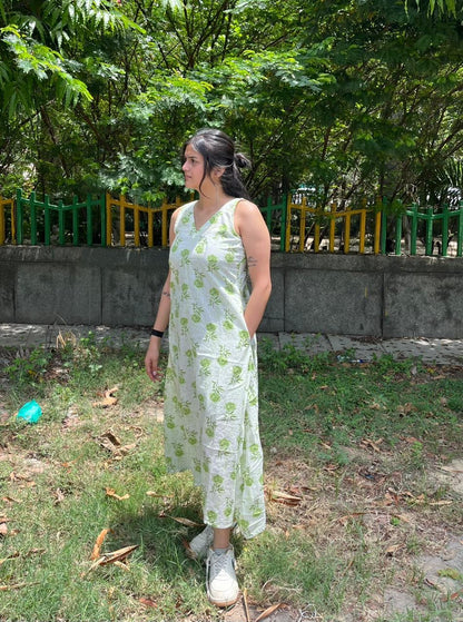 Leafora A-line Dress